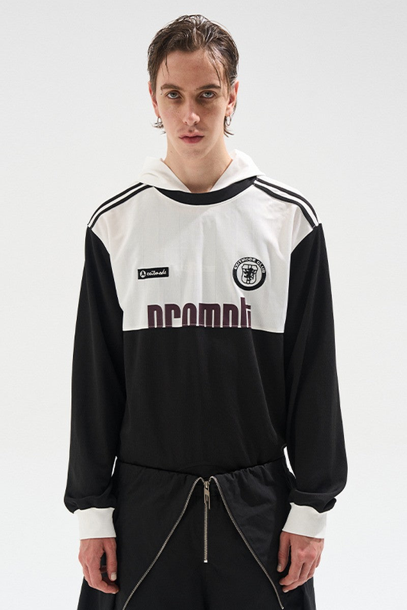 Colorblock Inverted Hoodie Tee