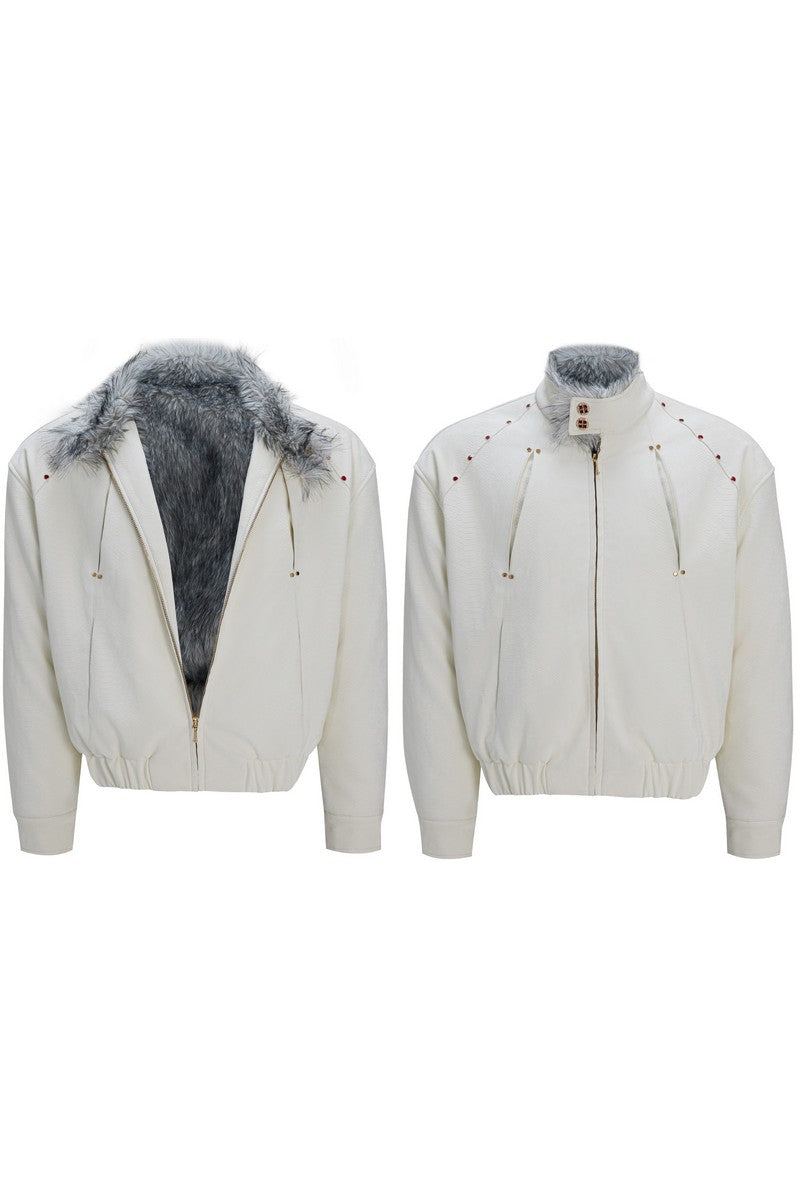 Reversible Fur Heavy Puffer Jacket