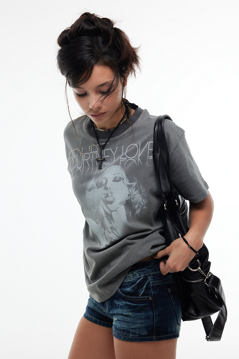 Rock Graphic Washed Tee