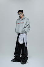 Beaded Embroidered Oversized Hoodie