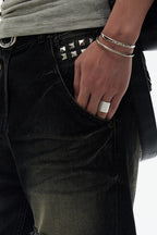 Matte Pirate Rose Ring