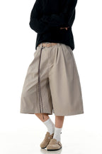 Apricot Pleated Shorts