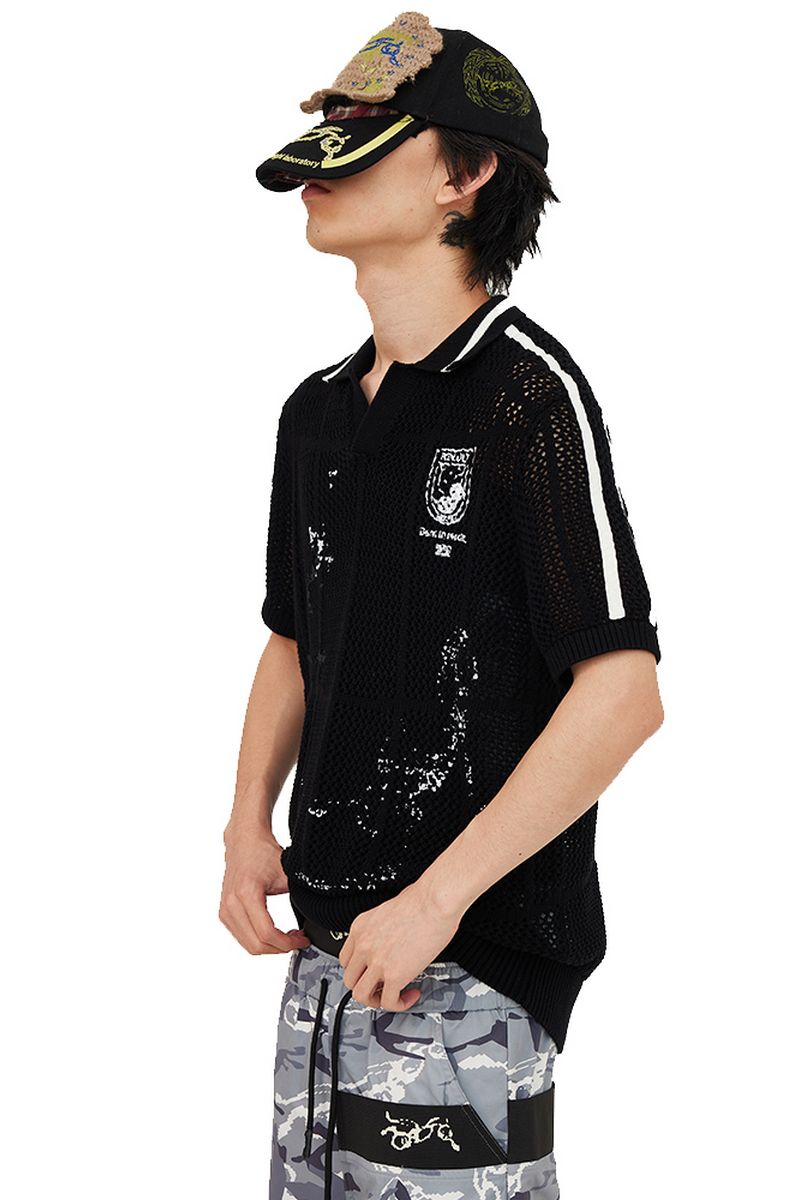 Caged Skeleton Polo Shirt