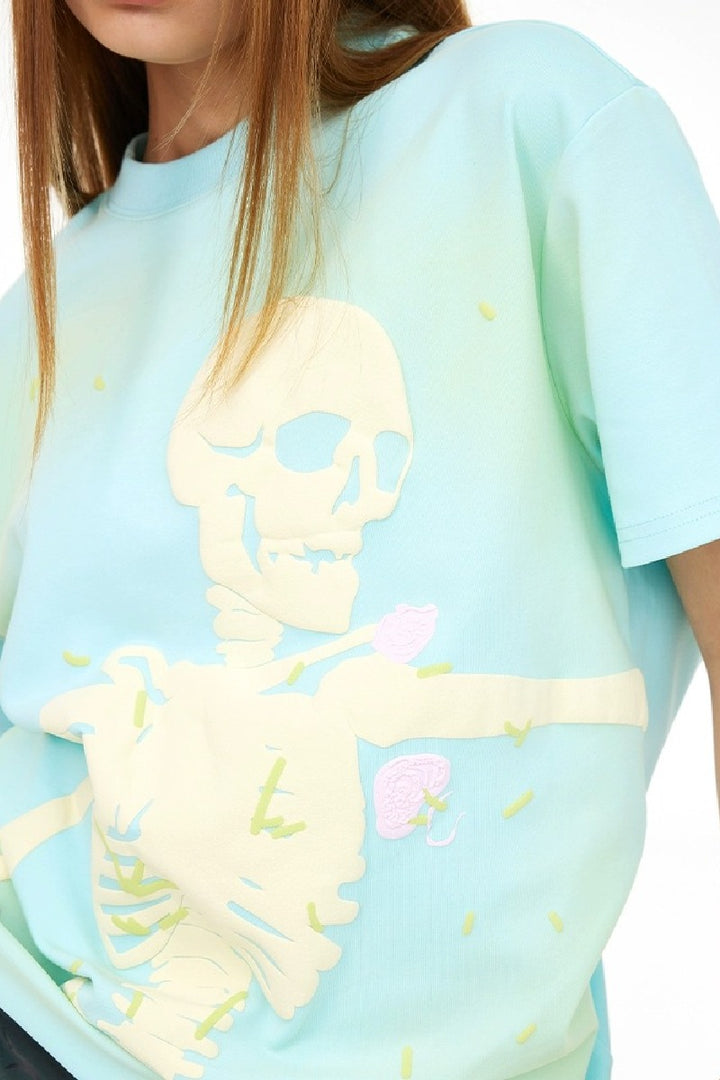 Spring Skull Foam Print Tee