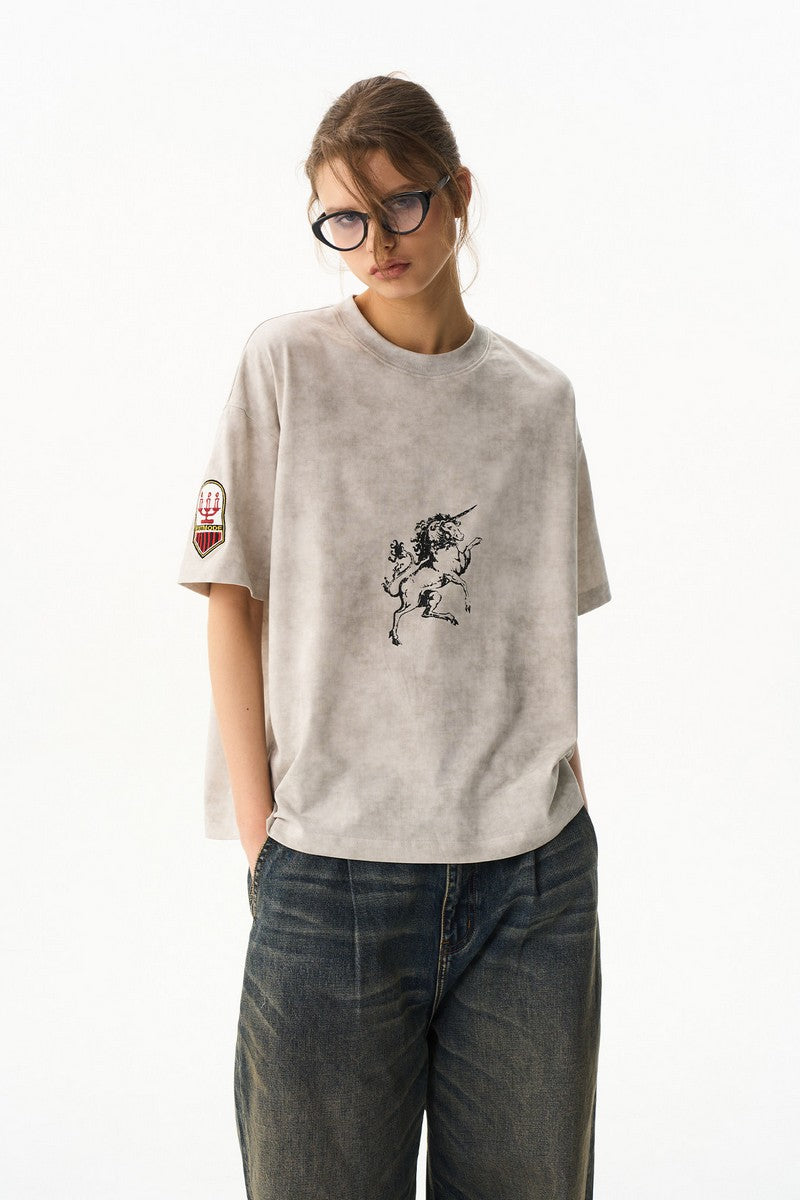 Unicorn Graphic Print Tee