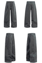 Washed Straight Work Pants