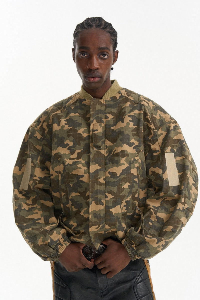 Heavyweight Camo Oversized Jacket