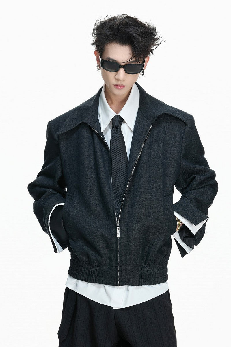 Tencel Layered Shirt Jacket