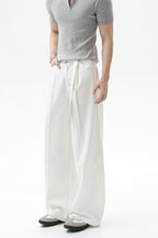Detachable Belt Wide Leg Trousers