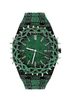 Iced Rainbow Nautilus Watch