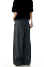 Gray Straight Trousers