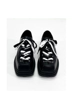 Contrast Laces Platform Derby Shoes