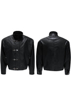 Ostrich Leather Lined Puffer Jacket