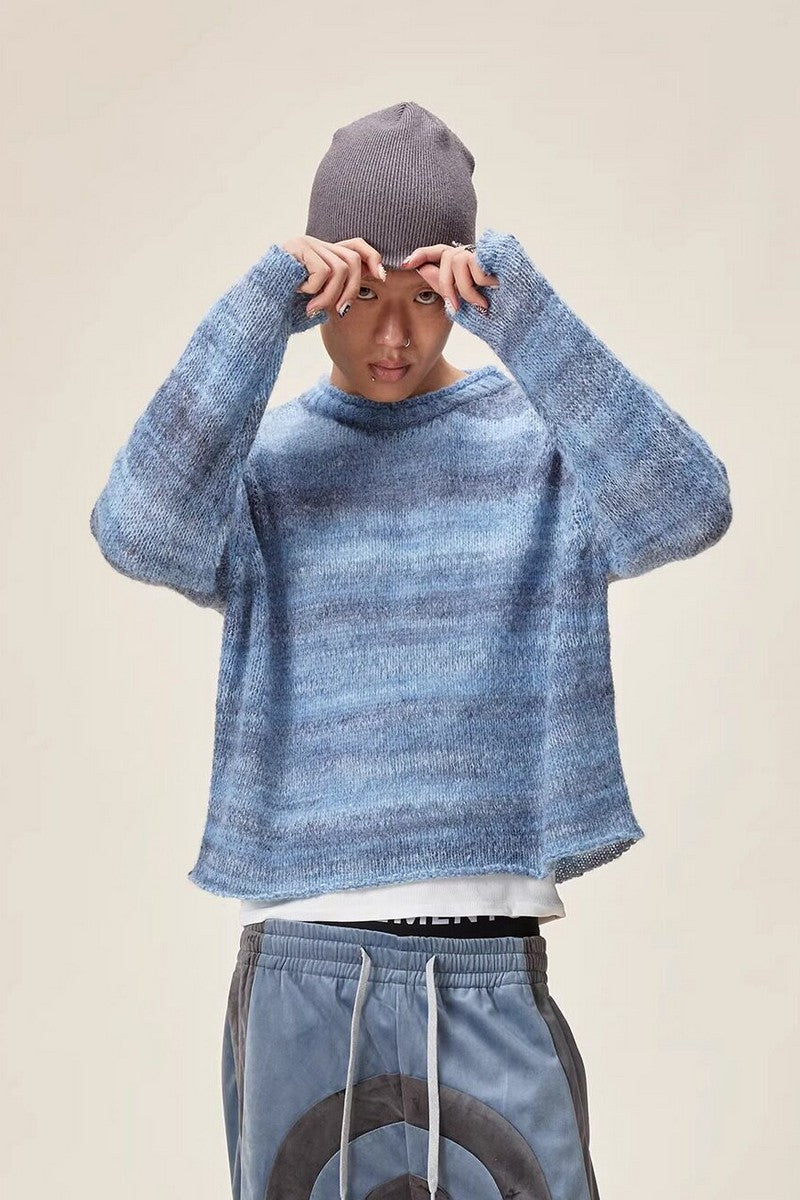 Colorblock Special Yarn Sweater