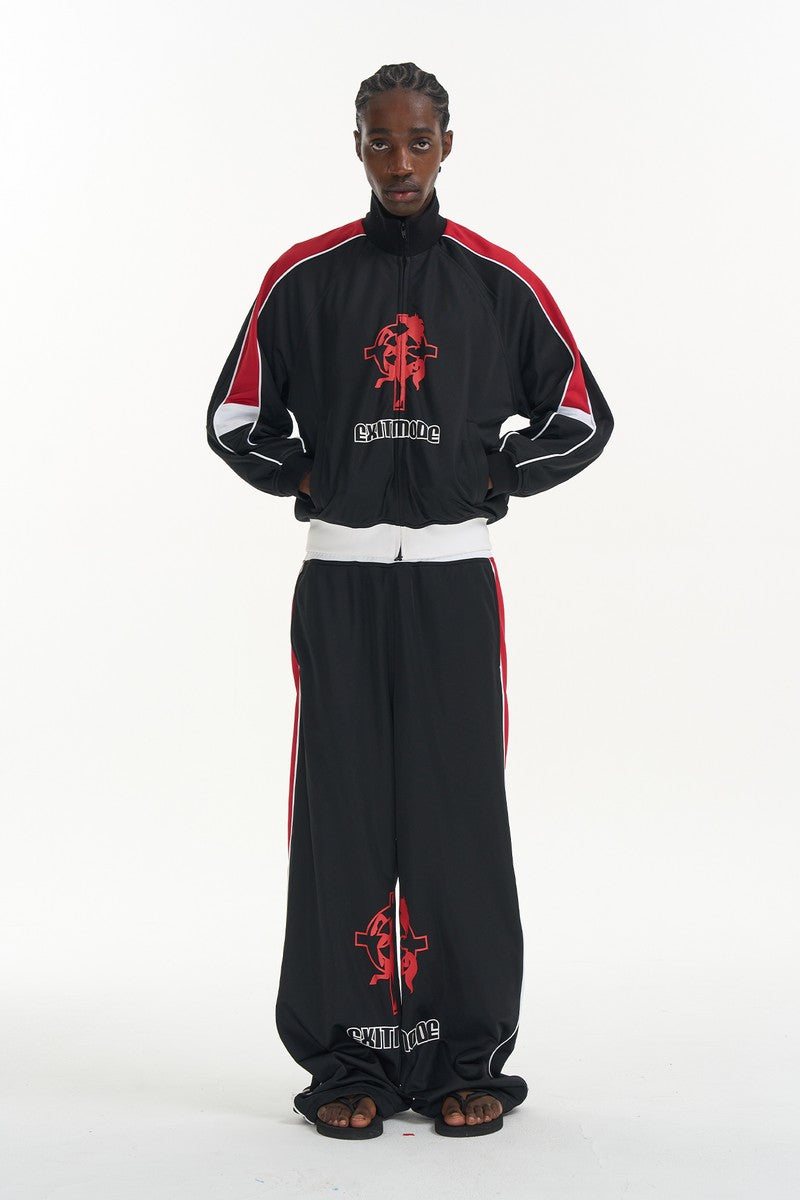 Horse Print Relaxed Track Pants