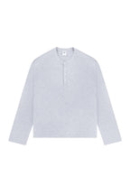 Boxy Henley Long Sleeve Tee