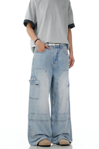 Patchwork Blue Jeans