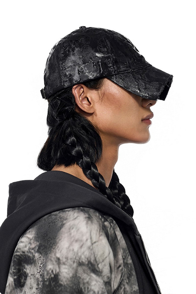 Waxed Graphic Baseball Cap