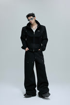 Fur Patchwork Sweatpants