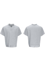Sequin Panel Heavyweight Polo