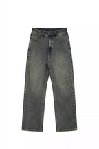 Vintage Wash Stretch Denim Jeans