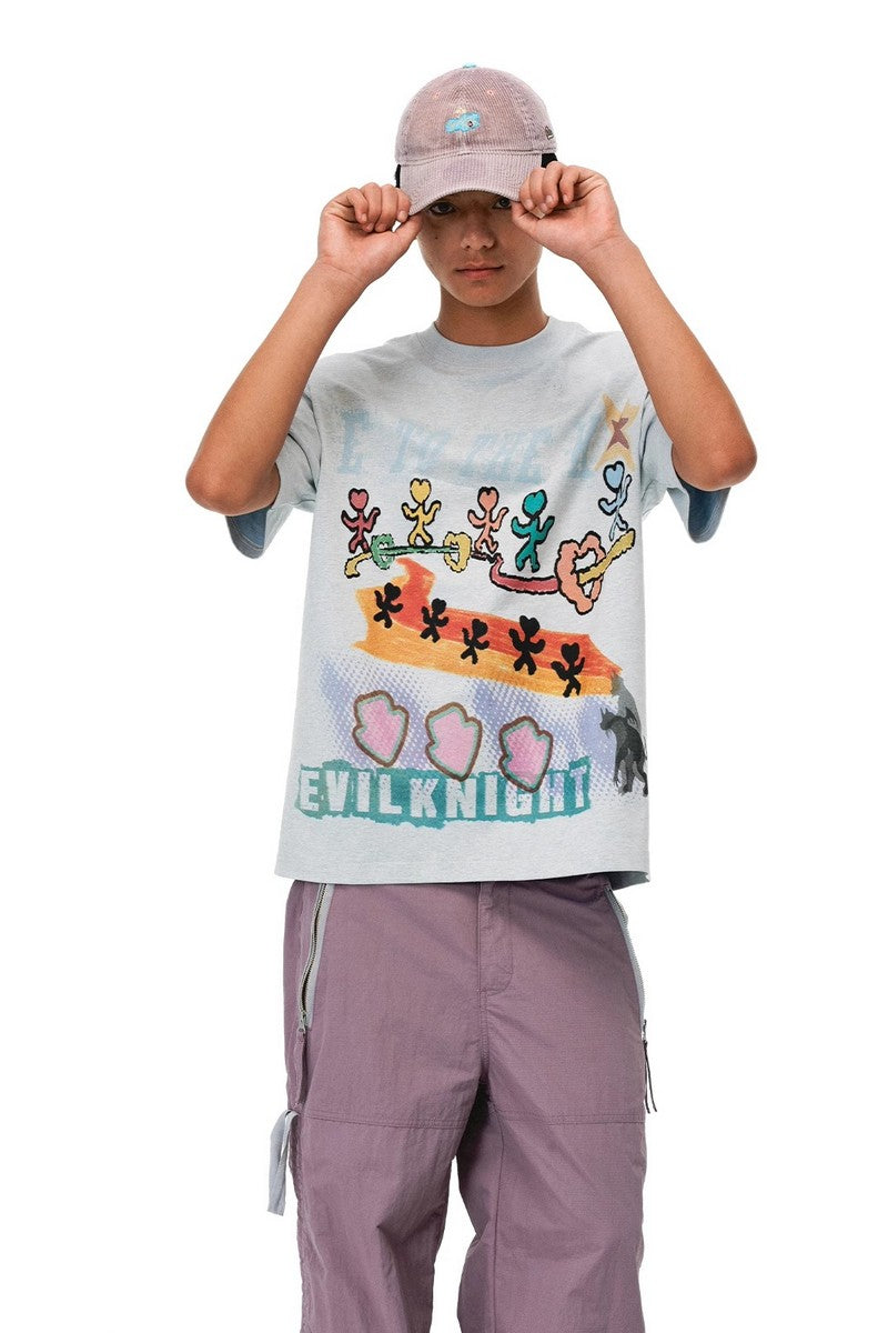 Colorful Graffiti Graphic Tee
