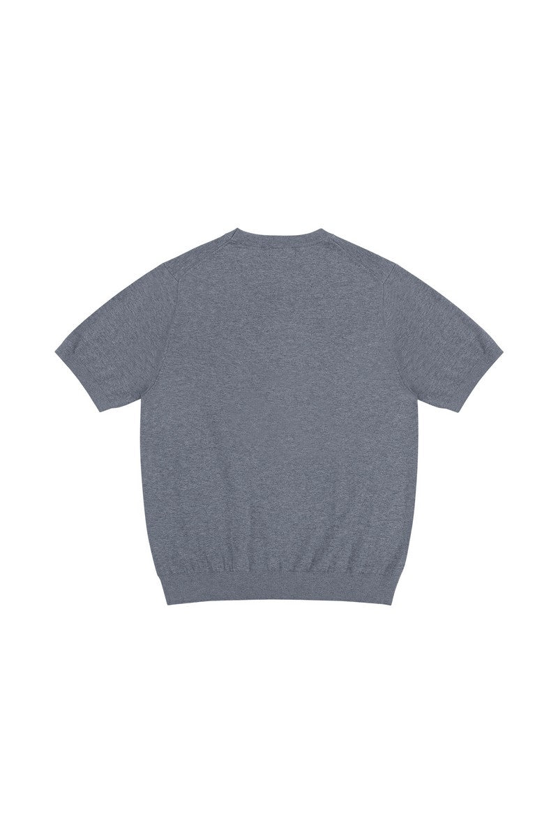 Silk Blend Knit T-Shirt