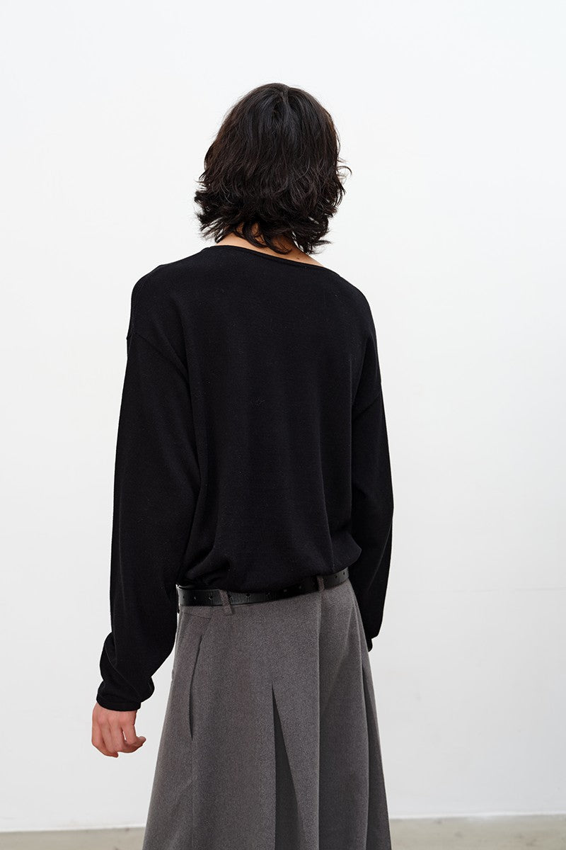 Jacquard Twin Dogs Knit Sweater