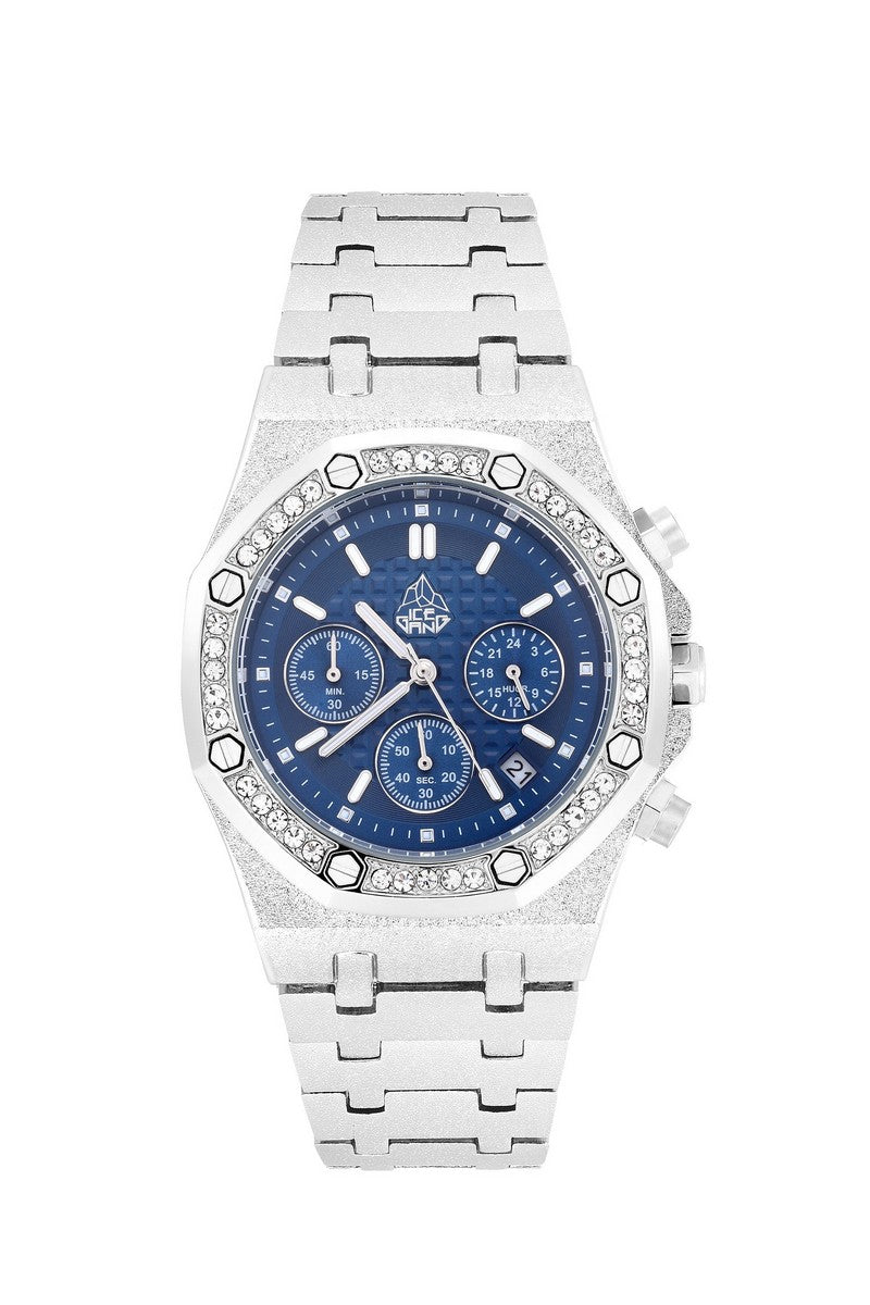 Iced Rainbow Link Watch