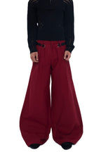 Curved Blade Wide Pants