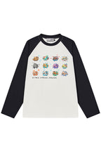 Graffiti Kitten Raglan Tee