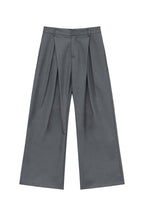 Pleated Wide Leg Trousers