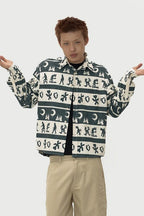 Devil Print Lightweight Shirt Jacket