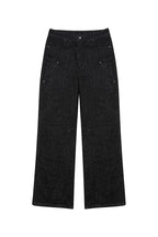 Studded Black Straight Jeans