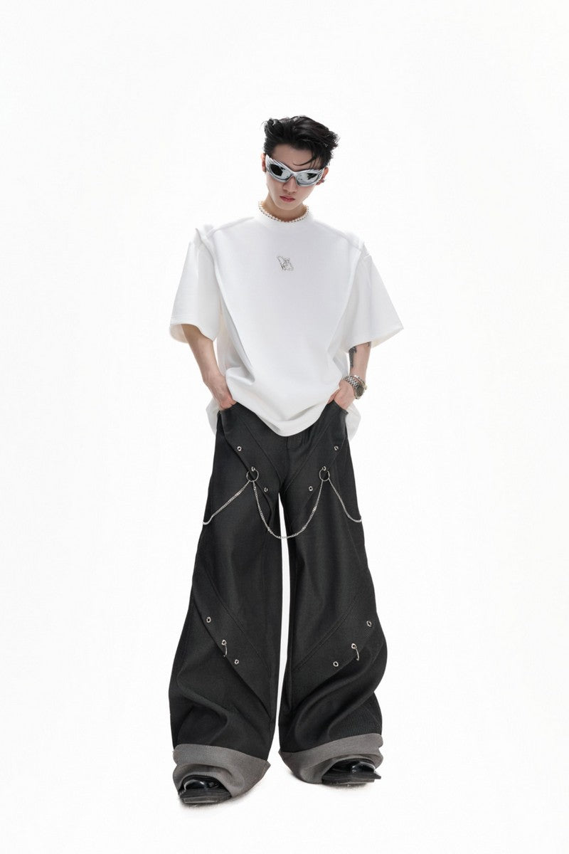 Metal Spine Padded T-Shirt