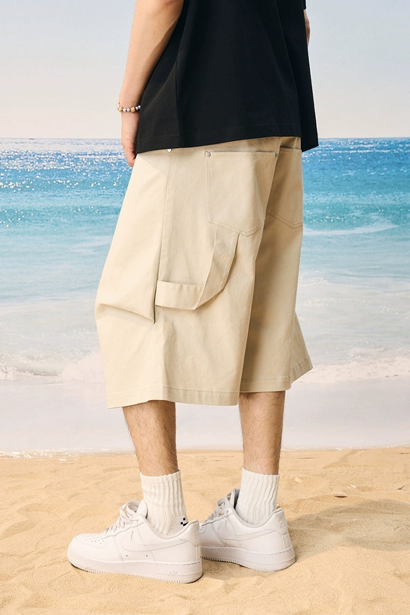 Pleated Paratrooper Utility Pants