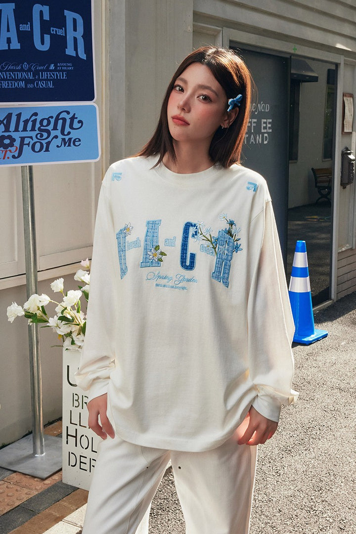 Patchwork Embroidery Tee