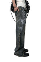 Leopard Stud Slim Jeans