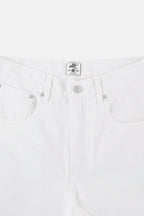White Flare Washed Jeans