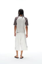 Plaid Double Waist Sweatshorts