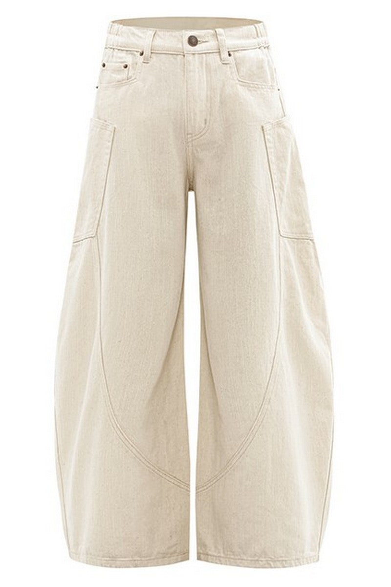 Deconstructed Scythe Wide Jeans