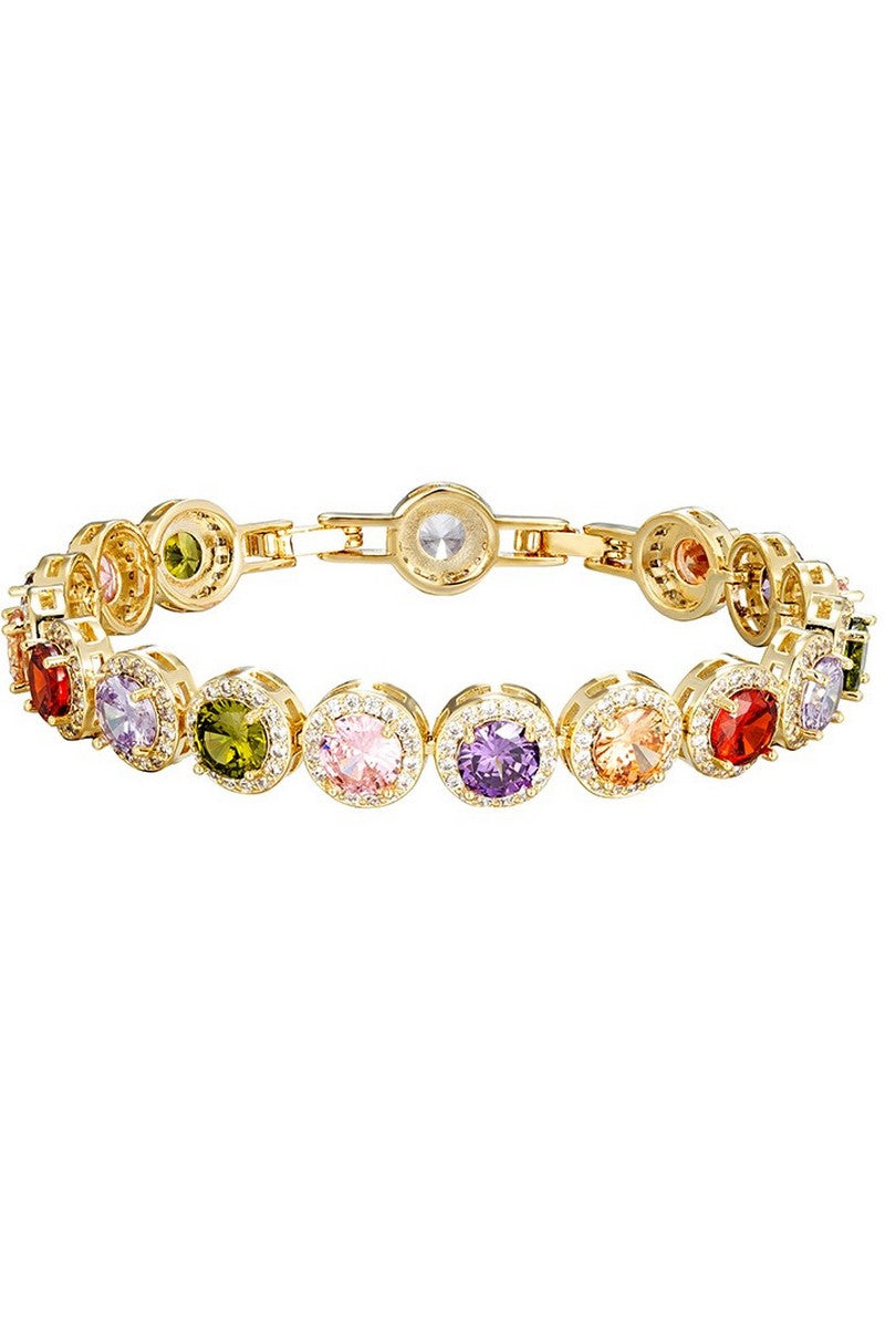 Color Diamond Tennis Bracelet