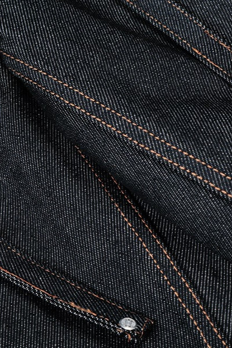 Drawstring Raw Denim Jeans