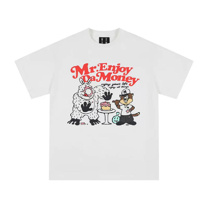 Cartoon Graffiti Print Tee