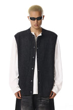 Layered Knit Vest Cardigan