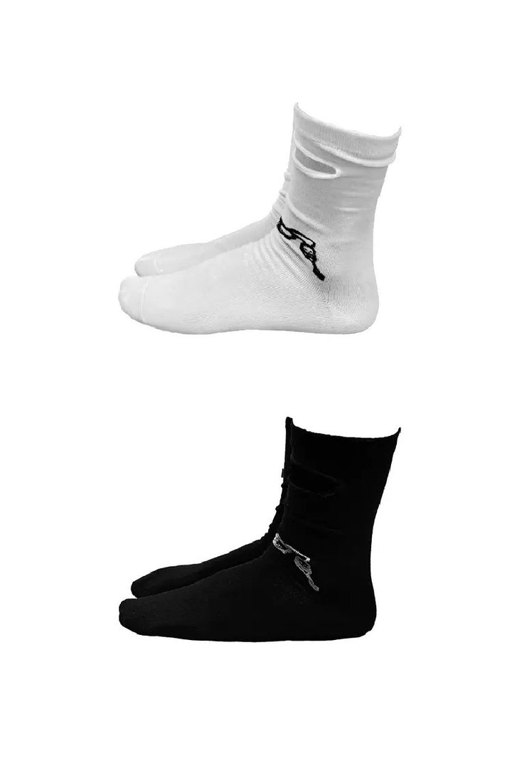 3-Pack Asymmetric Jacquard Socks