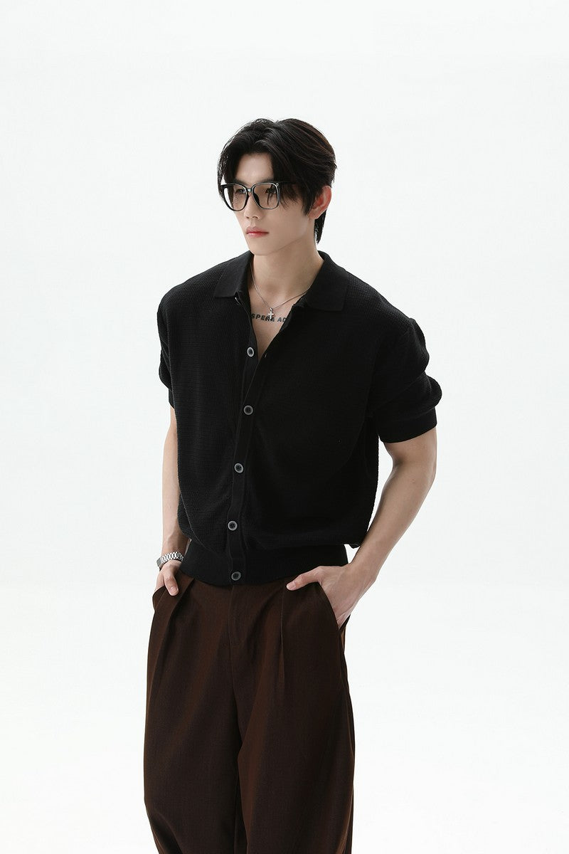 Vintage Knit Button Up Cardigan