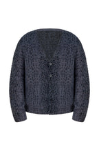Leopard V-Neck Knit Cardigan