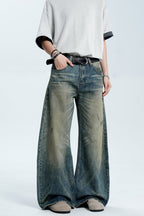 Ripped Washed Vintage Jeans