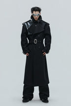 Crocodile Wool Belted Trench